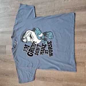 Disney Men's Grumpy T shirt Size XL Chambray blue New without tags